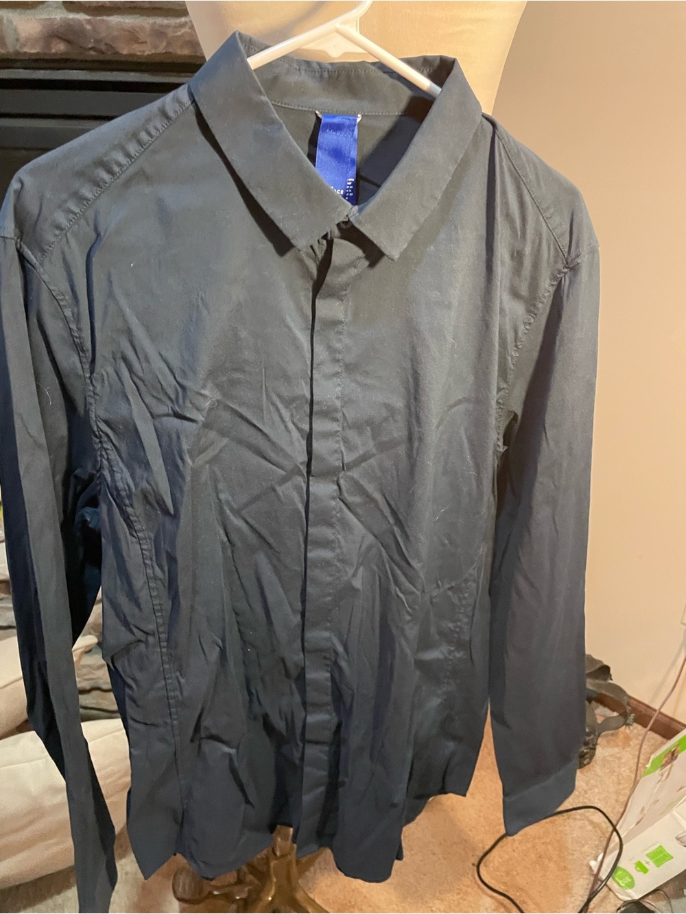 Kit and Ace Black Collared Shirt Jacket